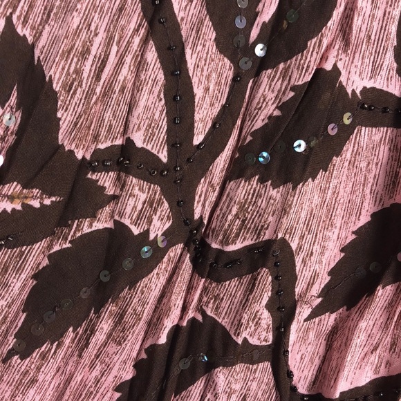 Kaktus Skirt Small Rayon Pink Brown - Picture 3 of 8